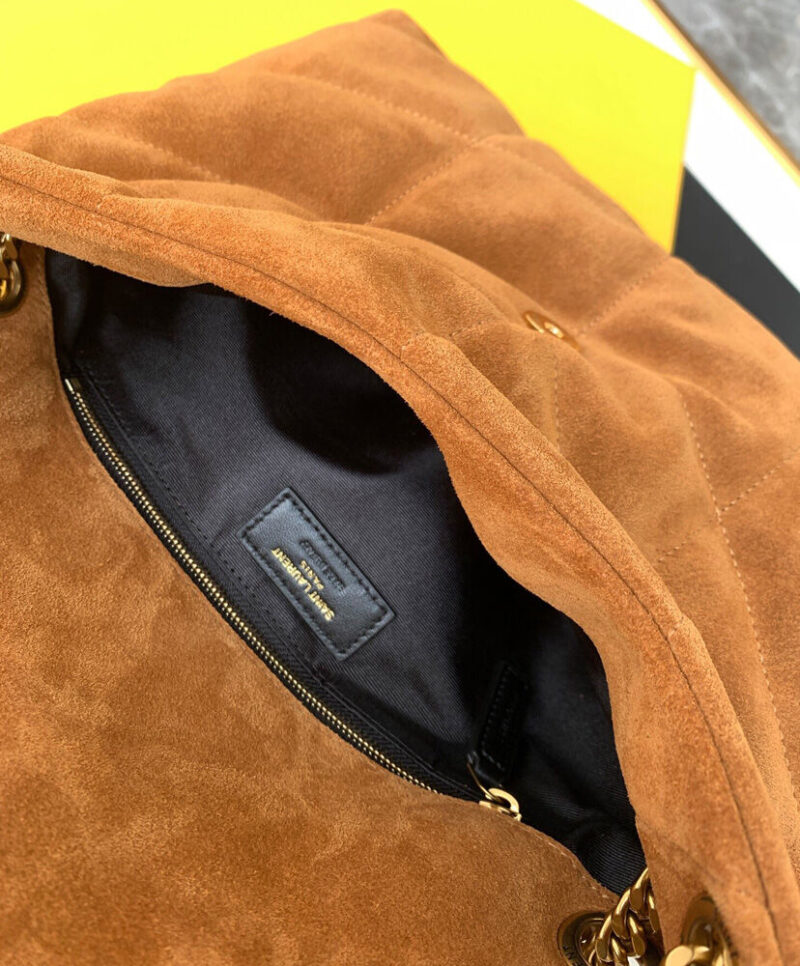 Saint Laurent Puffer Small Bag 577476 Coffee